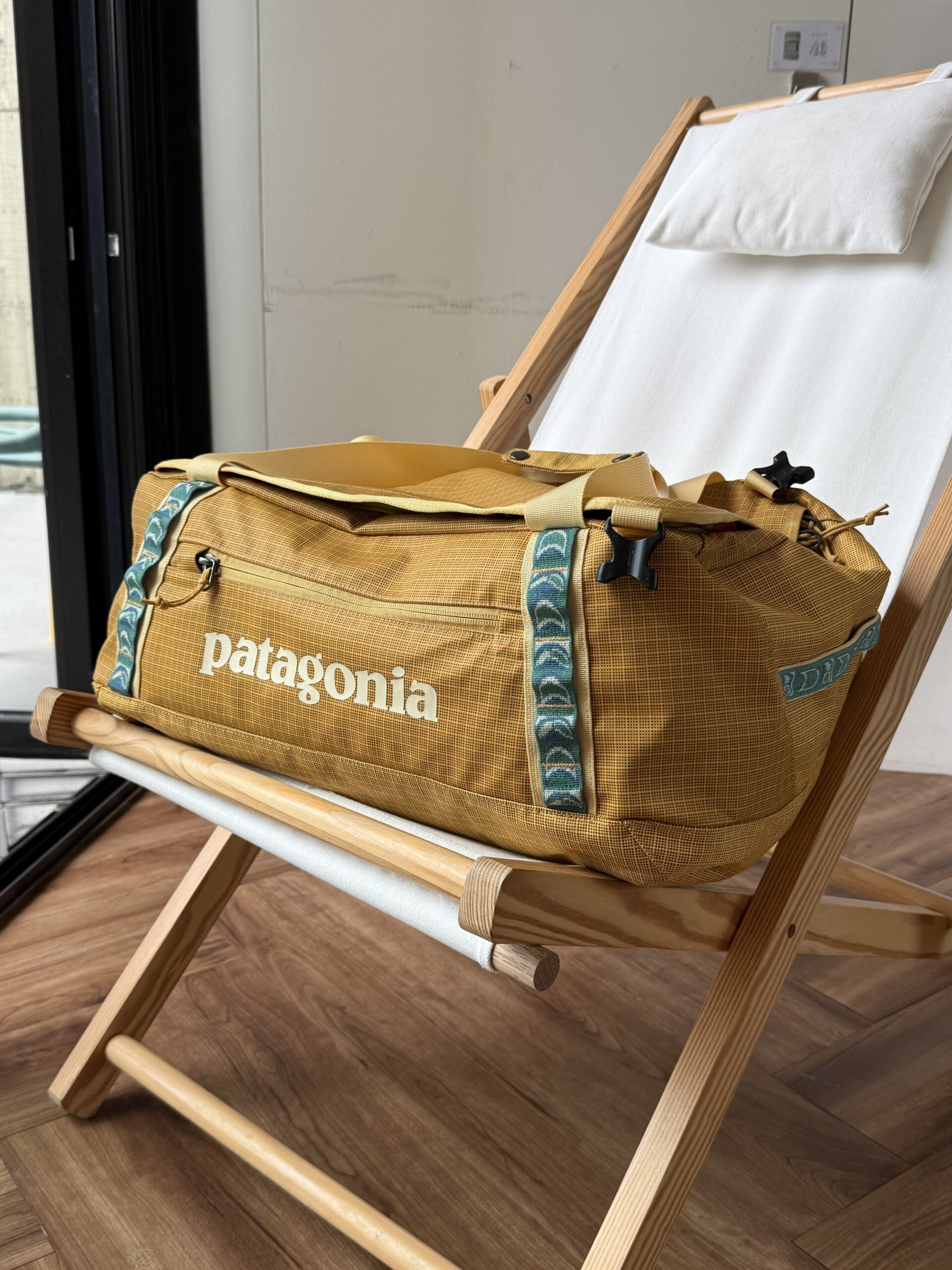 Patagonia Black Hole Duffel 40L 芥末黃色款代購到貨實拍